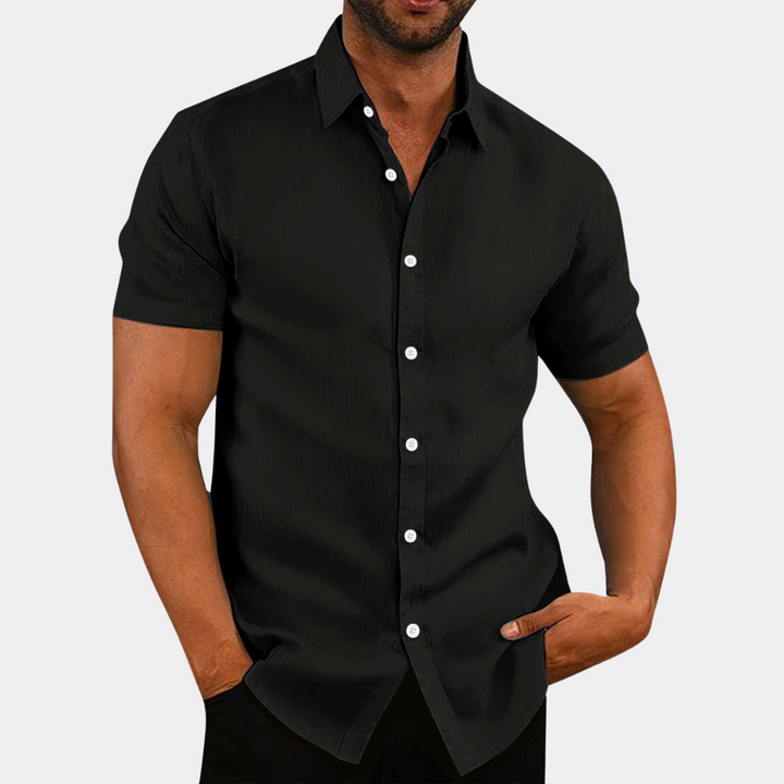 Men's Stylish Shirt with Notched Collar