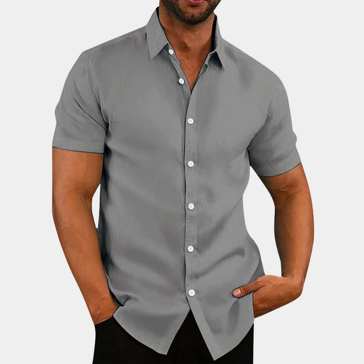 Men's Stylish Shirt with Notched Collar