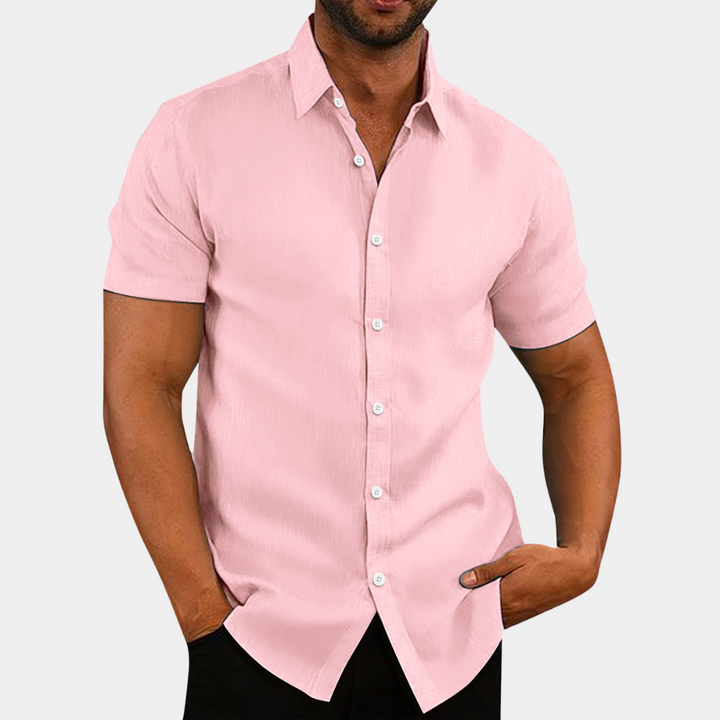 Men's Stylish Shirt with Notched Collar