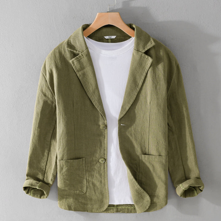<font dir="auto" style="vertical-align: inherit;"><font dir="auto" style="vertical-align: inherit;">Lente- en herfst heren gestreepte korte mouwen casual pak linnen los jeugd knap populair eenvoudig pak Y803</font></font>