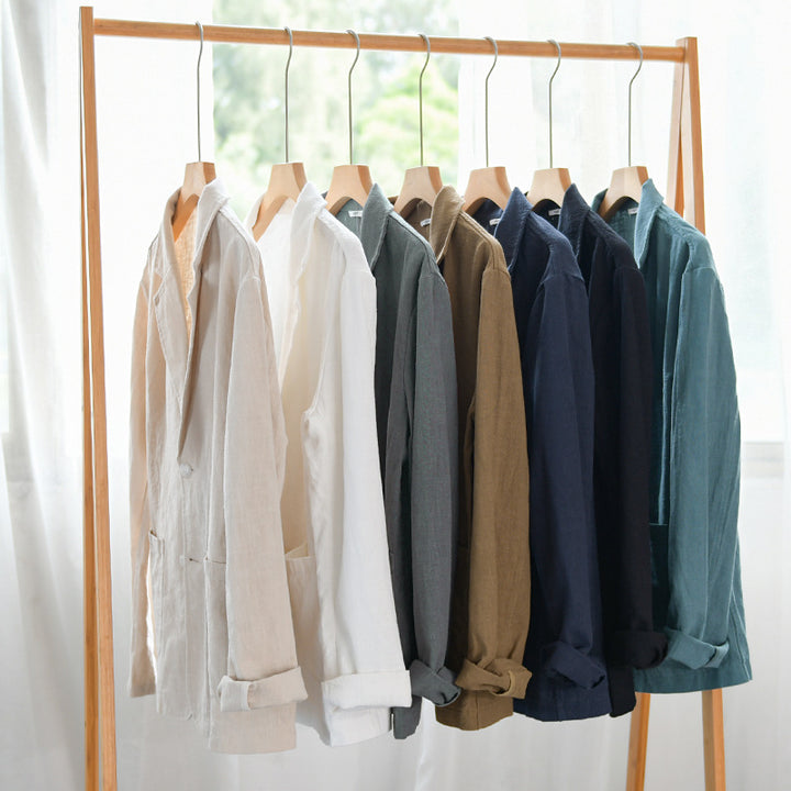 <font dir="auto" style="vertical-align: inherit;"><font dir="auto" style="vertical-align: inherit;">Lente- en herfst heren gestreepte korte mouwen casual pak linnen los jeugd knap populair eenvoudig pak Y803</font></font>