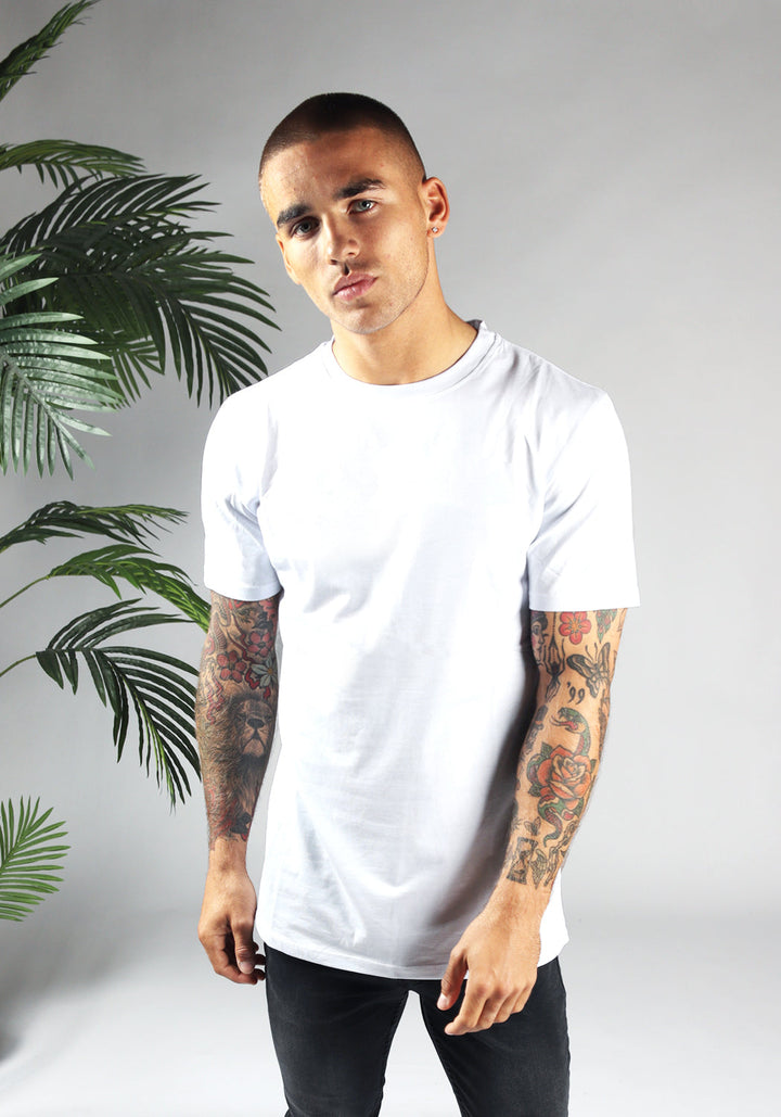 Straight Fit Stretch Tee – White